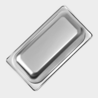 Гастроемкость 1/3 из нержавеющей стали, 200 мм, 32,7&times;17,6&times;20 см, толщина 0,8 мм