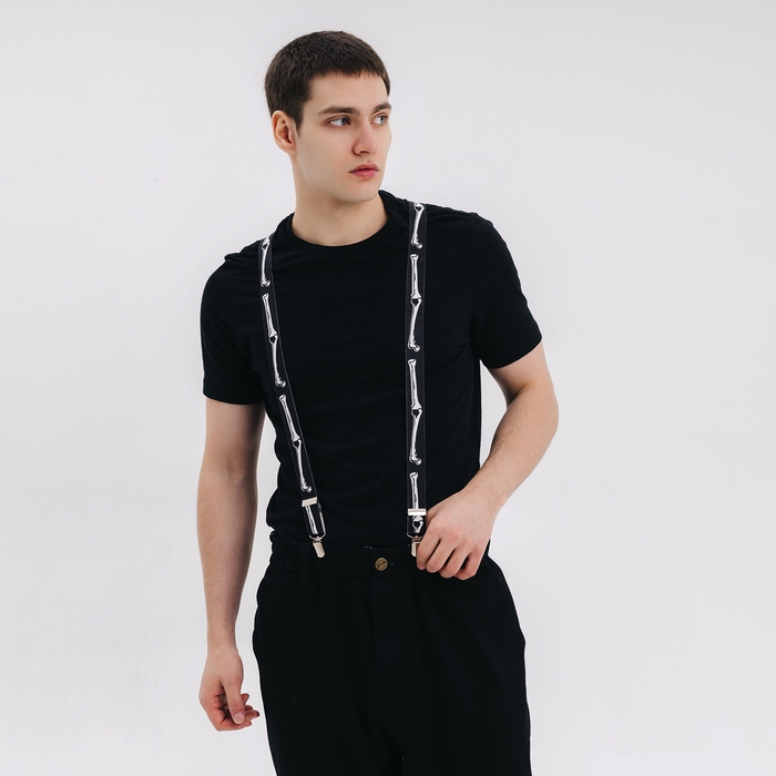 Карнавальные подтяжки &laquo;Скелетошка&raquo;