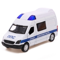 Машина &laquo;Спецслужбы&raquo;, металлическая, световые и звуковые эффекты, открываются двери, инерция, цвет МИКС