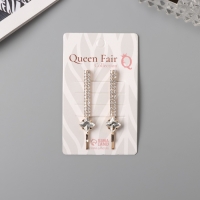 Невидимка для волос &laquo;Дилис&raquo; (набор 2 шт) грация, 5,5 см, золото