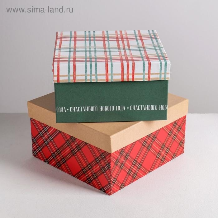 Набор подарочных коробок 5 в 1 &laquo;С новым годом&raquo;, 14 х 14 х 8 - 22 х 22 х 12 см, Новый год