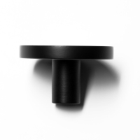 Ручка-кнопка CAPPIO, d=33 мм, h=20 мм., латунь, цвет черный Ручка-кнопка CAPPIO, d=33 мм, h=20 мм., латунь, цвет черный