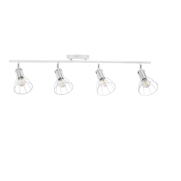 Светильник "Бостон" 4х60Вт Е14 белый/хром