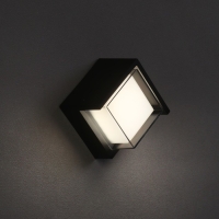 Светильник фасадный &laquo;Сити&raquo;, FSD-037, 5 Вт, 4000К, квадрат, IP65, 220 В, пластик, черный