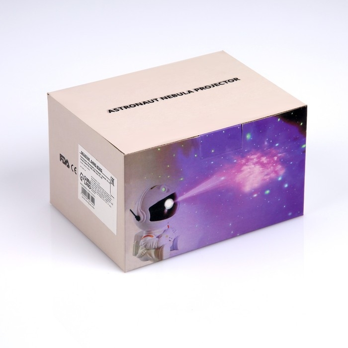 Световой прибор &laquo;Космонавт со звездой&raquo; 13 см, свечение RGB, пульт ДУ, 5 В, чёрный