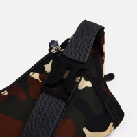 Сумка поясная на молнии, наружный карман, разъём для USB, цвет коричневый