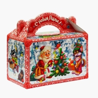 Новый год. Подарочная коробка "Приключения начинаются" новогодняя Чемоданчик средний 20 x 12 x 19 см. Новый год. Подарочная коробка "Приключения начинаются" новогодняя Чемоданчик средний 20 x 12 x 19 см.