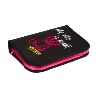 Пенал 1 секция 140 х 210 х 40 мм, откидной карман и косметичка, тканевый, Calligrata TOP Content "Медведь" Пенал 1 секция 140 х 210 х 40 мм, откидной карман и косметичка, тканевый, Calligrata TOP Content "Медведь"