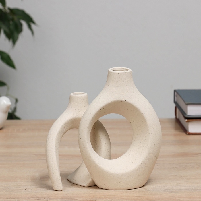 Ваза керамика настольная "Ловис" 14х7х15 см