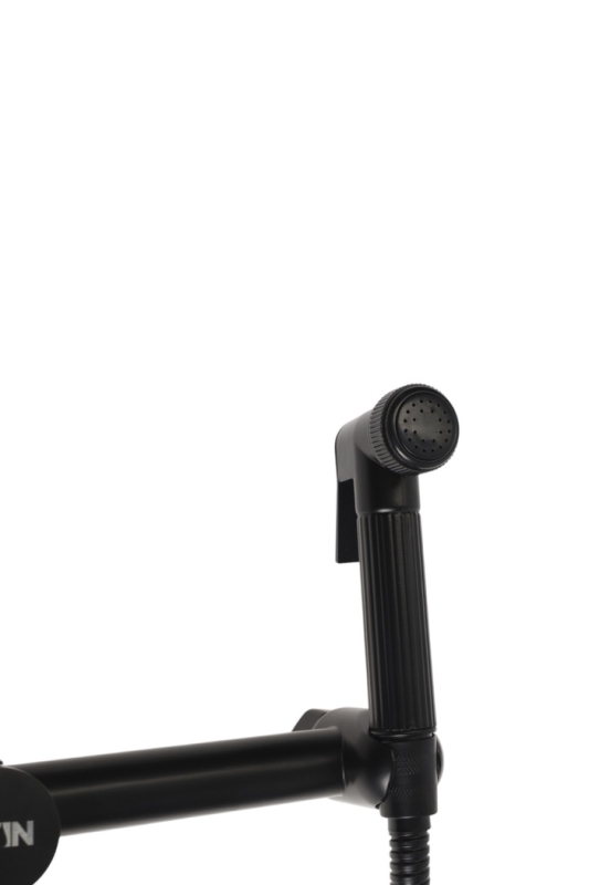 Смеситель для биде ZEIN Z4199, с гигиеническим душем, нерж. сталь, картридж 35 мм, черный