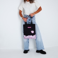 Шопер детский для девочки &laquo;Выделяйся&raquo;, без молнии, без подкладки, цвет чёрный