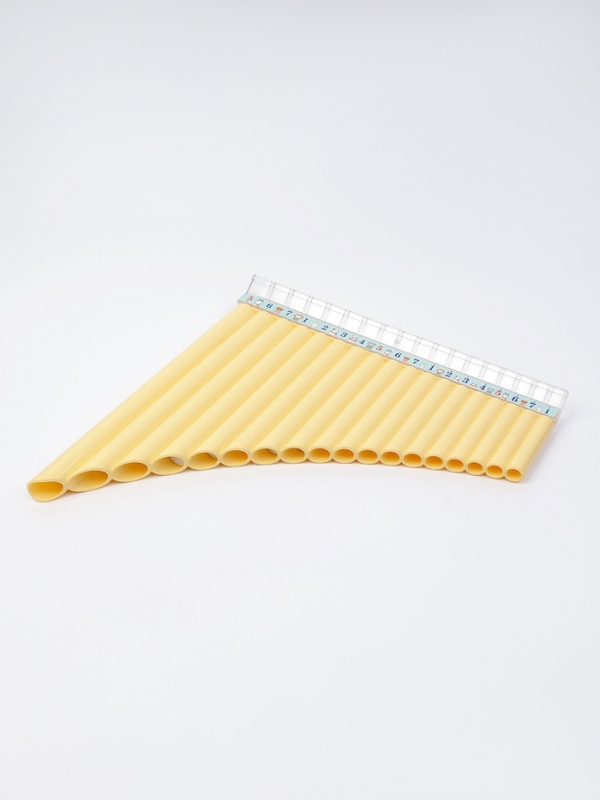 Пан-флейта Music Life 18 трубок, желтая, C, 26 х 25 см 9893231