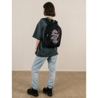 Рюкзак школьный текстильный «Дракон», 38×14×27 см, чёрный Рюкзак школьный текстильный «Дракон», 38×14×27 см, чёрный