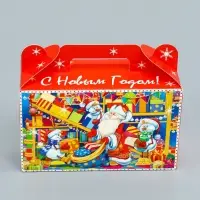 Подарочная новогодняя коробка &laquo;Сияние праздника&raquo; , подарочек малый 17.5&times;7&times;10.5 см