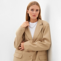 Пиджак женский MINAKU: Classic цвет песочный, р-р 42-44