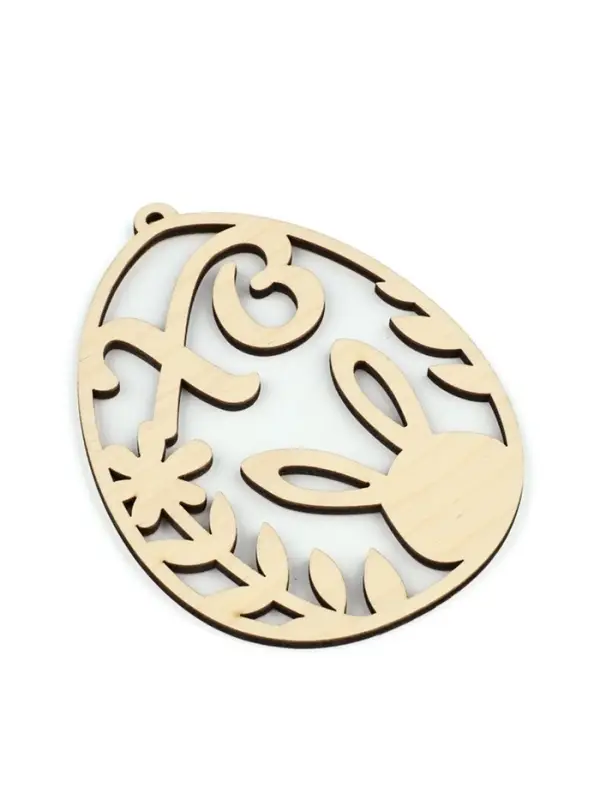 Подвеска деревянная на Пасху &laquo;Кролик в яйце&raquo;, 7.5&times;10 см