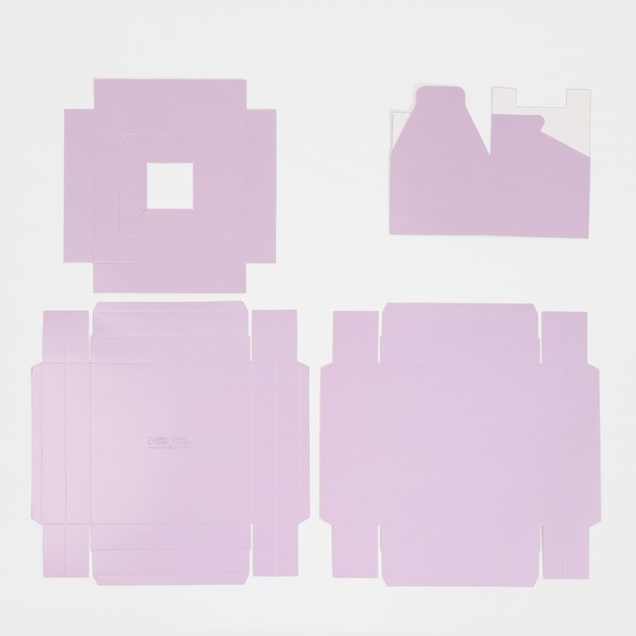 Коробка подарочная для цветов с вазой и PVC окнами складная, упаковка, «Лаванда», 16 х 23 х 16 см Коробка подарочная для цветов с вазой и PVC окнами складная, упаковка, «Лаванда», 16 х 23 х 16 см