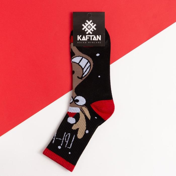 Носки мужские KAFTAN Носки мужские KAFTAN "ГЫ" р. 41-44 (27-29 см), черный
