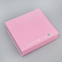 Коробка-фоторамка подарочная складная, упаковка, «Розовая вата», 20 х 18 х 5 см Коробка-фоторамка подарочная складная, упаковка, «Розовая вата», 20 х 18 х 5 см