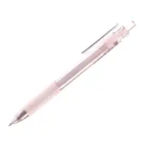 Ручка гелевая автомат 0,5 мм, стержень черный, резин. держ., корпус Прозрачный (шк на шт)