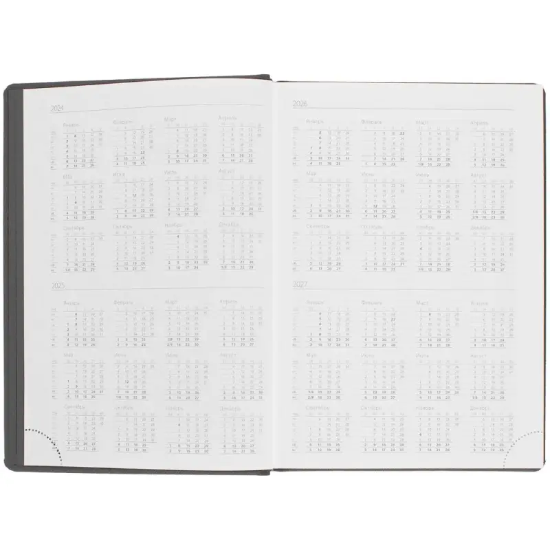 Ежедневник Mobile на заказ, недатированный, черно-красный