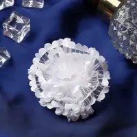 Резинка для волос бант &laquo;Школьница&raquo;, лучики, d=7 см, белая