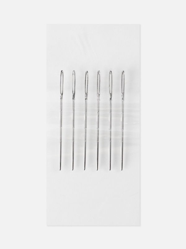 Набор игл для вышивания №120-154 d0,95мм L40мм (наб 6шт цена за наб) сталь TR Набор игл для вышивания №120-154 d0,95мм L40мм (наб 6шт цена за наб) сталь TR