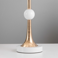 Настольная лампа "Глафира" Е27 40Вт бело-золотой 25х25х43 см