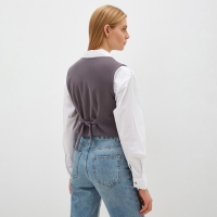 Жилет женский MIST: Classic Collection р. 48, серый Жилет женский MIST: Classic Collection р. 48, серый
