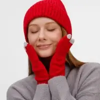 Перчатки сенсорные Spotti Senso, красные, размер L/XL