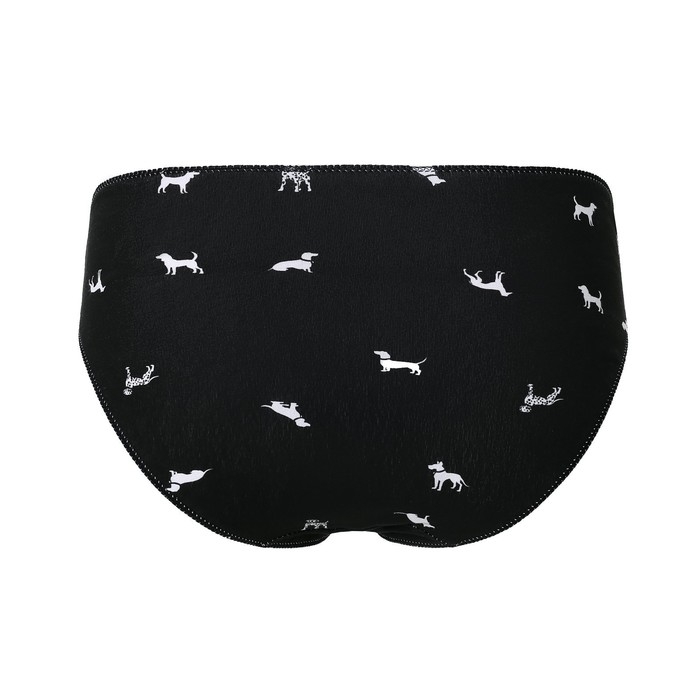 Трусы женские слипы, цвет чёрный, размер 48