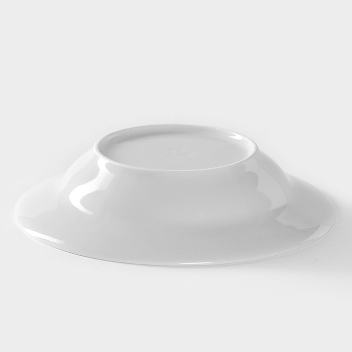 Тарелка фарфоровая глубокая &laquo;Идиллия&raquo;, 250 мл, d=20 см, белая