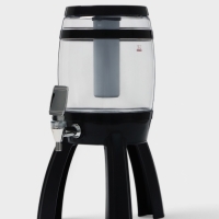 Пивной бочонок &laquo;Банный&raquo;, 3 л, ёмкость для льда, подсветка, пластик, чёрный