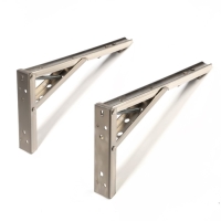 Кронштейн складной для столов и полок ТУНДРА, F001 , 2 шт., длина 250 мм., нержавеющая сталь   9703