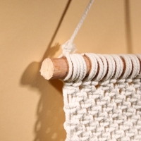 Кармашек текстильный, подвесной 22х50 см, белый