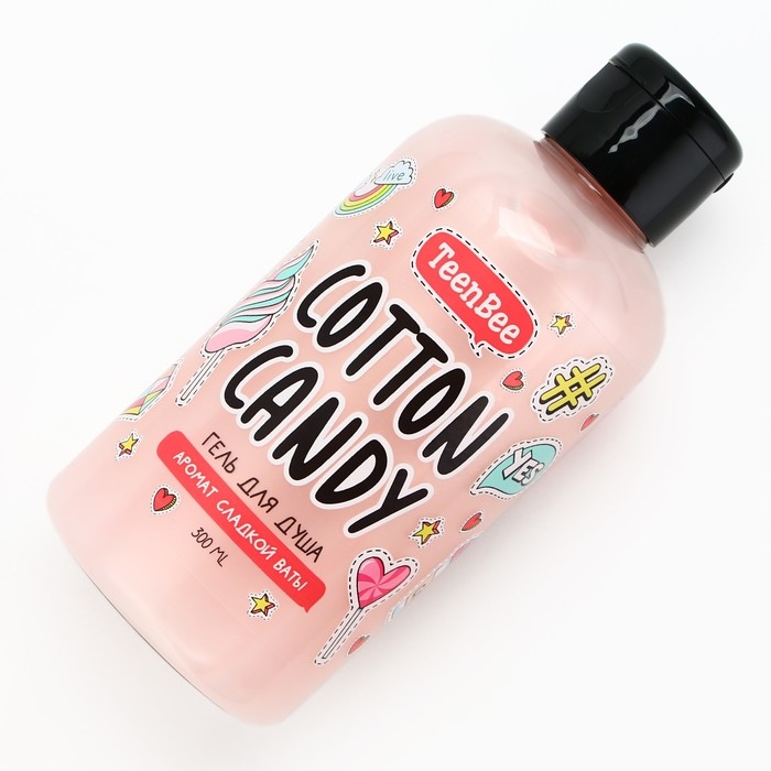 Гель для душа, увлажнение, 300 мл, аромат сладкой ваты, TeenBee Гель для душа, увлажнение, 300 мл, аромат сладкой ваты, TeenBee