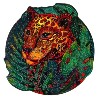 Пазлы деревянные фигурные «Быстрый гепард», 126 элементов Пазлы деревянные фигурные «Быстрый гепард», 126 элементов