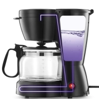 Кофеварка капельная электрическая КТ-7487 - 550 Вт - 0.75 л Кофеварка капельная электрическая КТ-7487 - 550 Вт - 0.75 л