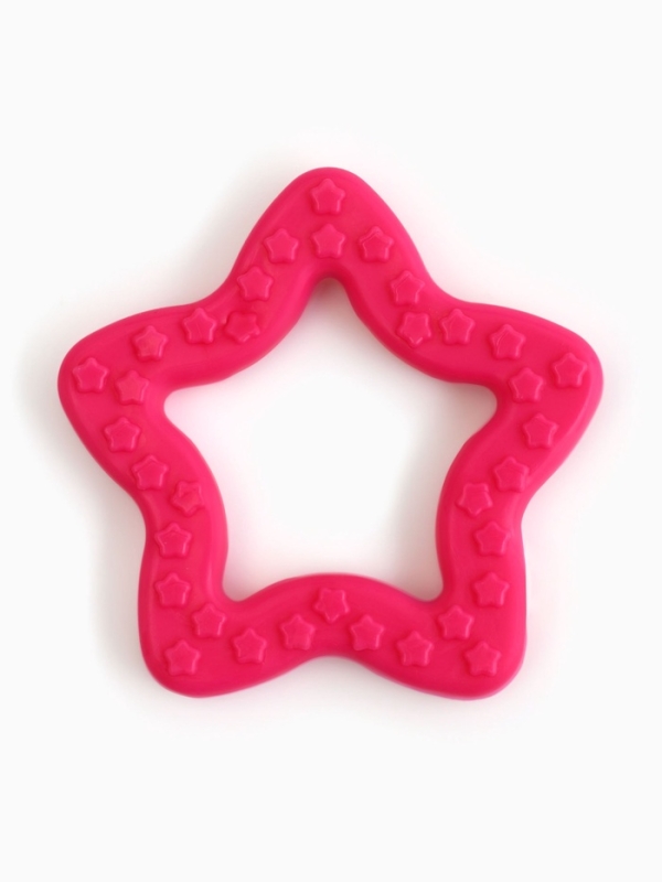 Игрушка жевательная суперпрочная Игрушка жевательная суперпрочная "Звезда", 8 см, розовая