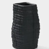 Ваза настольная керамика "Джорадо" 20х11 см, чёрный