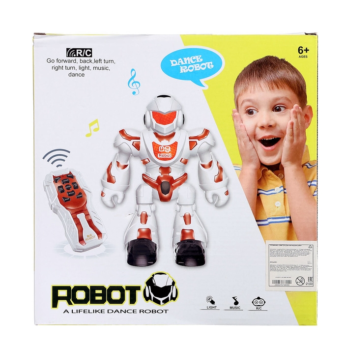 Робот радиоуправляемый &laquo;Танцор&raquo;, световые и звуковые эффекты, работает от батареек, цвет МИКС