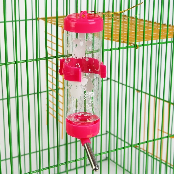 Поилка для грызунов &laquo;Мышки в сыре&raquo; 125 мл, 12.5х4.5 см, микс цветов