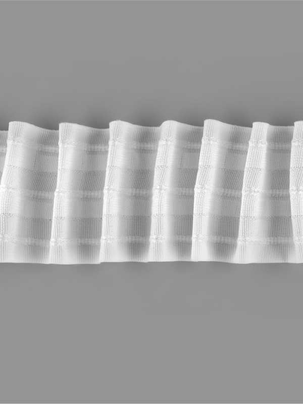 Шторная лента 60мм&times;50&plusmn;1м фиксированная сборка матовая 3 шнура