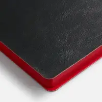 Ежедневник Doppio, недатированный, черный с красным