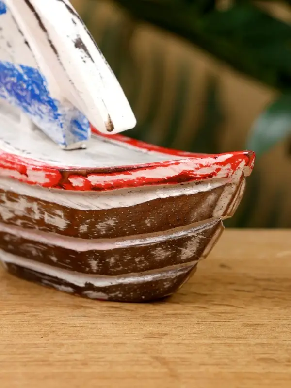 Сувенир "Кораблик" дерево 14х5х14 см