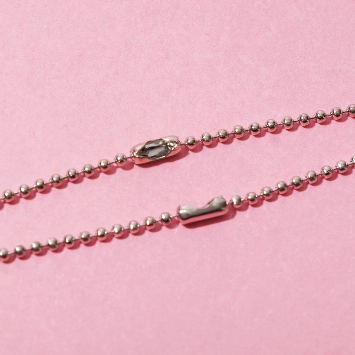 Кулоны &laquo;Неразлучники&raquo; котики пузатые, цвет чёрно-белый в серебре, 45 см