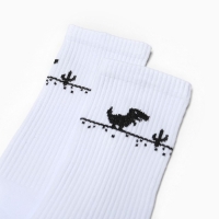 Носки мужские "Гугл дино", цвет белый, р-р 27-29 Носки мужские "Гугл дино", цвет белый, р-р 27-29