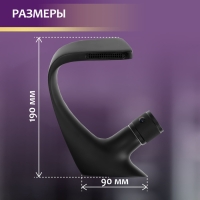 Смеситель для раковины ZEIN Z3877, однорычажный, интерьерный, высота 16 см, латунь, черный