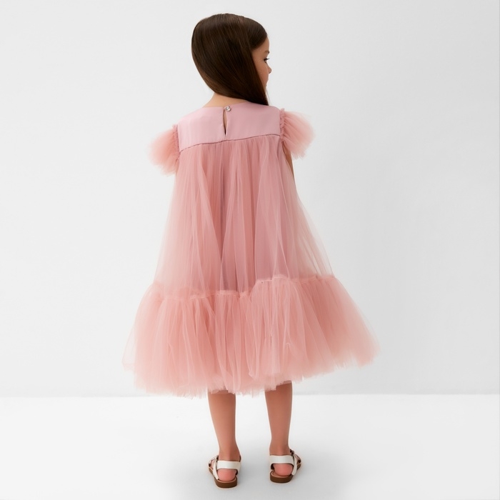 Платье детское с пышной юбкой KAFTAN, рост 122-128, розовый Платье детское с пышной юбкой KAFTAN, рост 122-128, розовый