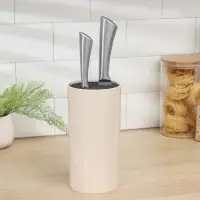 Подставка для ножей с наполнителем Доляна &laquo;Нежность&raquo;, 22&times;11 см, цвет бежевый